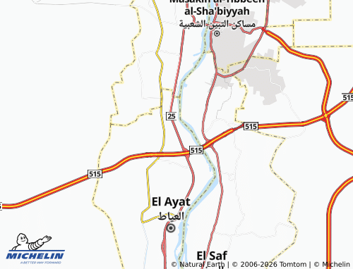 Carte MICHELIN Kafr al-Dab'i - ViaMichelin