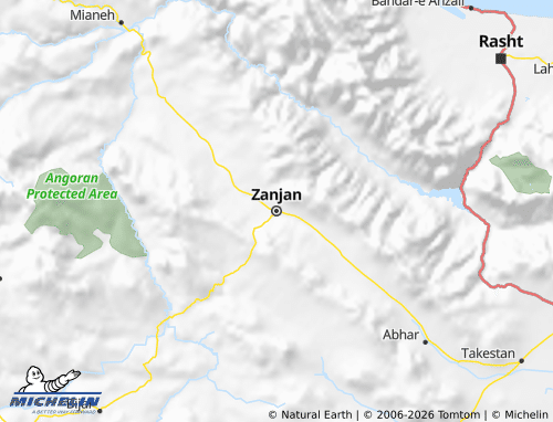 Mapa MICHELIN Zanjan - ViaMichelin