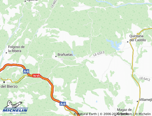 MICHELIN Villagatón map - ViaMichelin