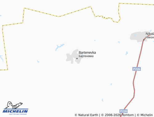 MICHELIN-Landkarte Bartenevka - ViaMichelin