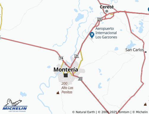 MICHELIN El Recreo map - ViaMichelin