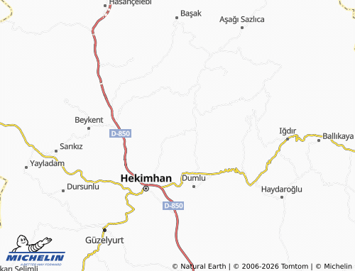 Mappa MICHELIN Budaklı - ViaMichelin