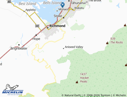 Mapa MICHELIN Aniseed Valley - ViaMichelin