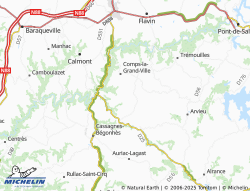 Carte MICHELIN Florac - ViaMichelin