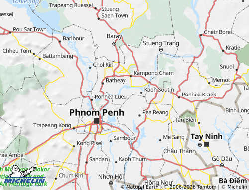 Mappa MICHELIN Srei Santhor - ViaMichelin