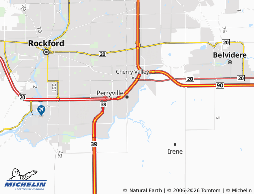 Mappa MICHELIN Perryville - ViaMichelin