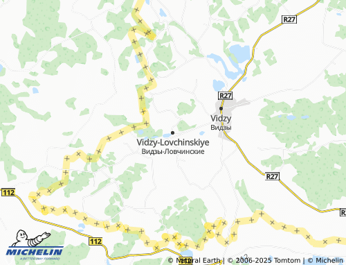MICHELIN Vidzy-Lovchinskiye map - ViaMichelin