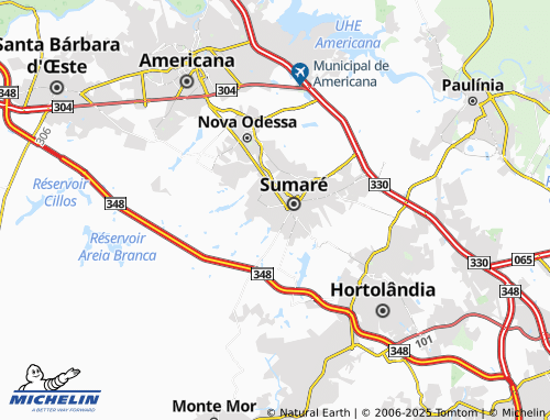 Carte MICHELIN Vila Miranda - ViaMichelin