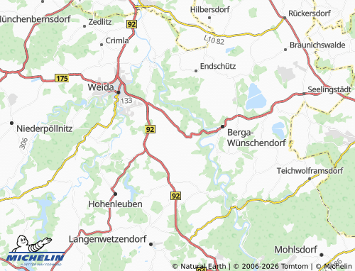 MICHELIN Dittersdorf map - ViaMichelin