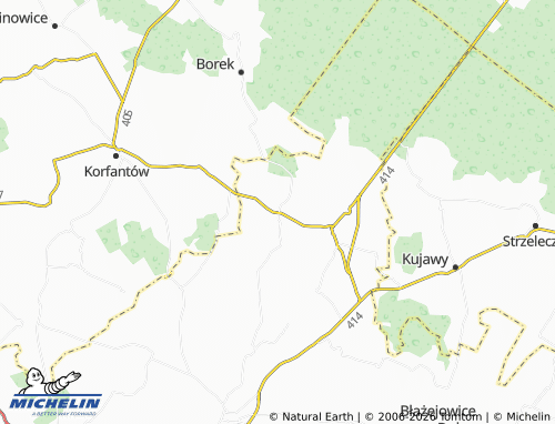Carte MICHELIN Pogórze - ViaMichelin