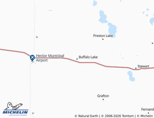 Carte MICHELIN Buffalo Lake - ViaMichelin