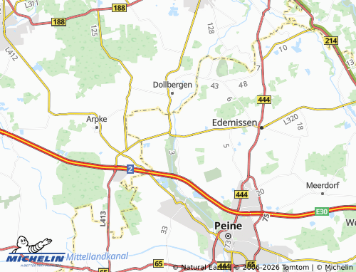 MICHELIN Abbensen map - ViaMichelin