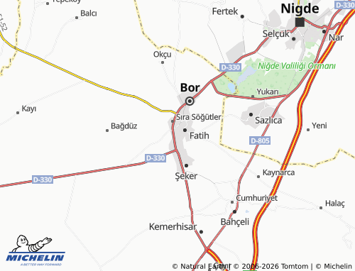 Mappa MICHELIN Yenigöçmen - ViaMichelin