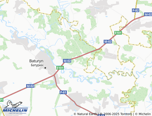 MICHELIN Mosty map - ViaMichelin