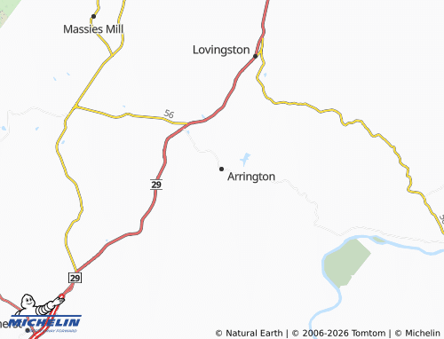 Mapa MICHELIN Arrington - ViaMichelin