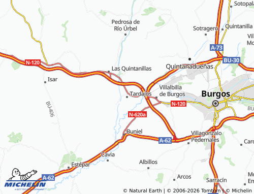 MICHELIN Tardajos map - ViaMichelin