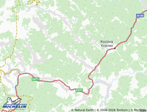 Mapa MICHELIN Pohar - ViaMichelin