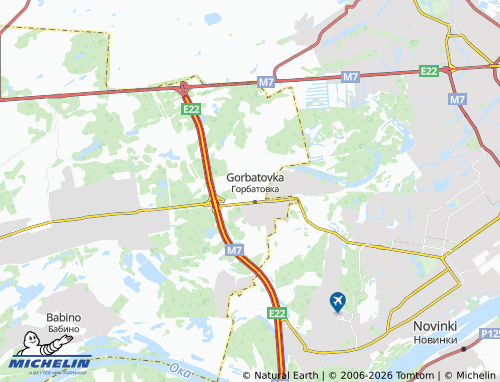 MICHELIN-Landkarte Pobeda - ViaMichelin