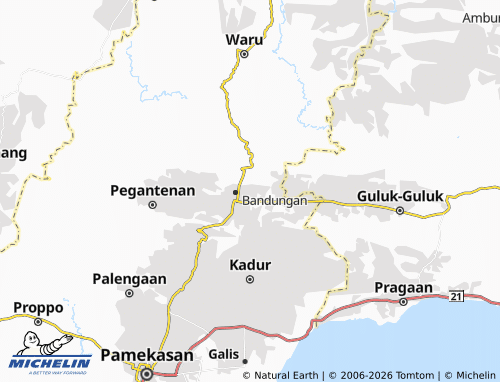 MICHELIN-Landkarte Pakong - ViaMichelin