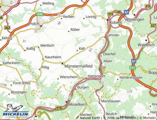 MICHELIN Mörz map - ViaMichelin
