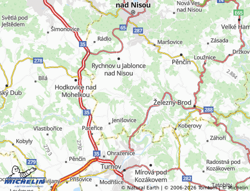 Mappa MICHELIN Frýdštejn - ViaMichelin