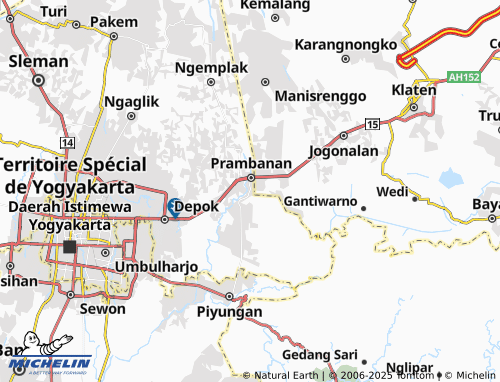 MICHELIN Boko Harjo map - ViaMichelin