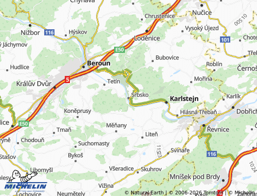 Mappa MICHELIN Srbsko - ViaMichelin
