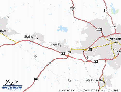 Mappa MICHELIN Bogart - ViaMichelin