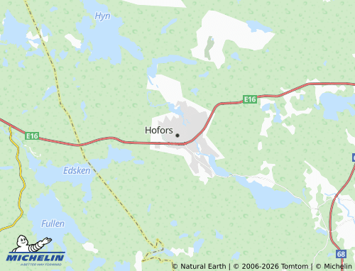 Carte MICHELIN Hofors - ViaMichelin