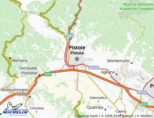 Kaart MICHELIN Pistoia - ViaMichelin