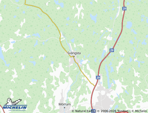 MICHELIN Svängsta map - ViaMichelin