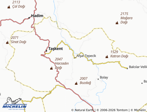 MICHELIN Afşar Yukarı map - ViaMichelin
