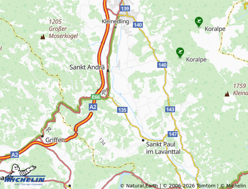MICHELIN Mettersdorf map - ViaMichelin