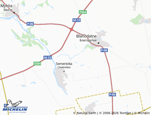 MICHELIN Ostapivka map - ViaMichelin