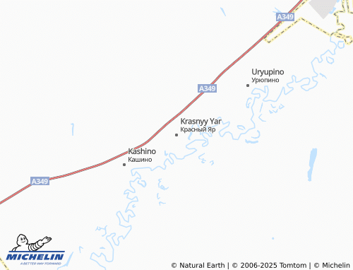 MICHELIN Krasnyy Yar map - ViaMichelin