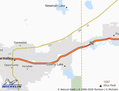 Mappa MICHELIN Otis Orchards - ViaMichelin