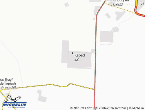 MICHELIN Kabd Block 2 map - ViaMichelin