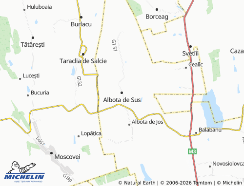 Mappa MICHELIN Albota de Sus - ViaMichelin
