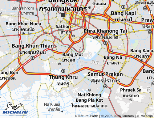 Mapa MICHELIN Phra Pradaeng - ViaMichelin