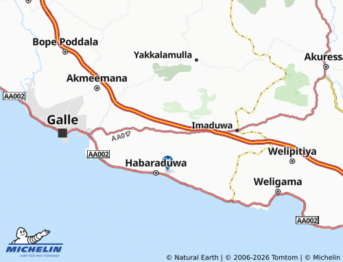Mapa MICHELIN Angulugaha - ViaMichelin