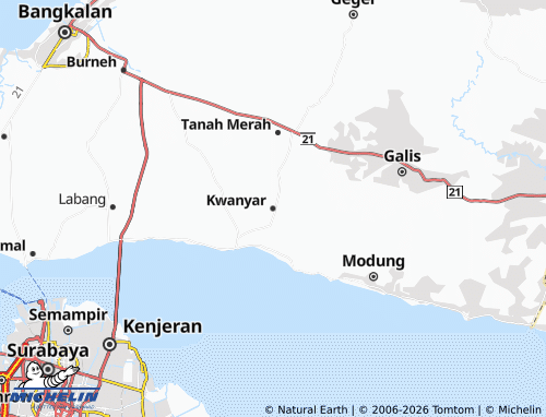 Mapa MICHELIN Kwanyar - ViaMichelin