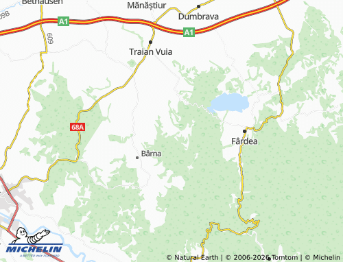 MICHELIN Botinești map - ViaMichelin