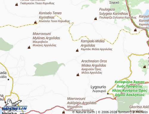 Carte MICHELIN Arachnaio - ViaMichelin