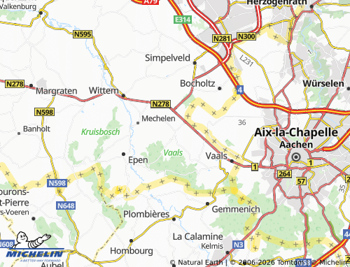 Mappa MICHELIN Vijlen - ViaMichelin