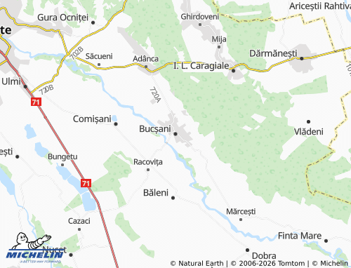 Mappa MICHELIN Bucșani - ViaMichelin