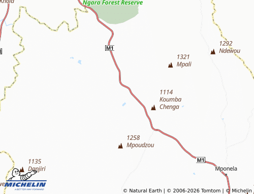 MICHELIN Yesaya Chilolo map - ViaMichelin