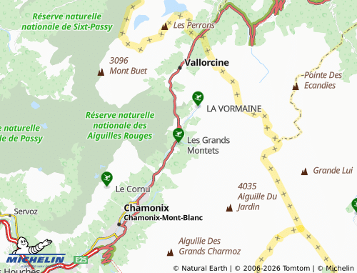 Mappa MICHELIN Argentière - ViaMichelin