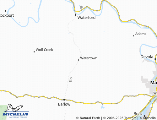 Mapa MICHELIN Watertown - ViaMichelin