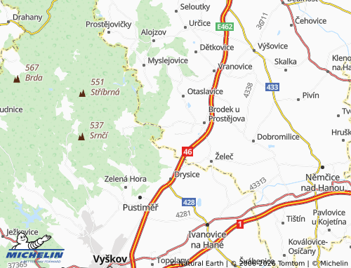 Mapa MICHELIN Ondratice - ViaMichelin