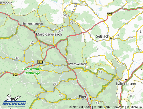 MICHELIN Rabelsdorf map - ViaMichelin